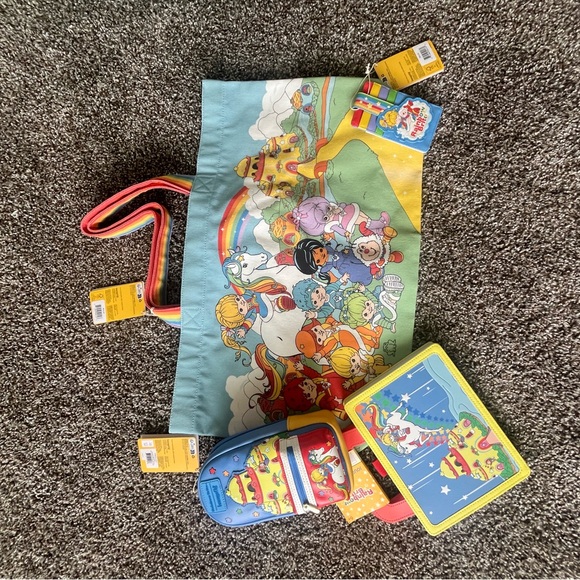 adidas Handbags - Rainbow Brite Loungefly Tote Pencil Case & Notebook & Cardholder